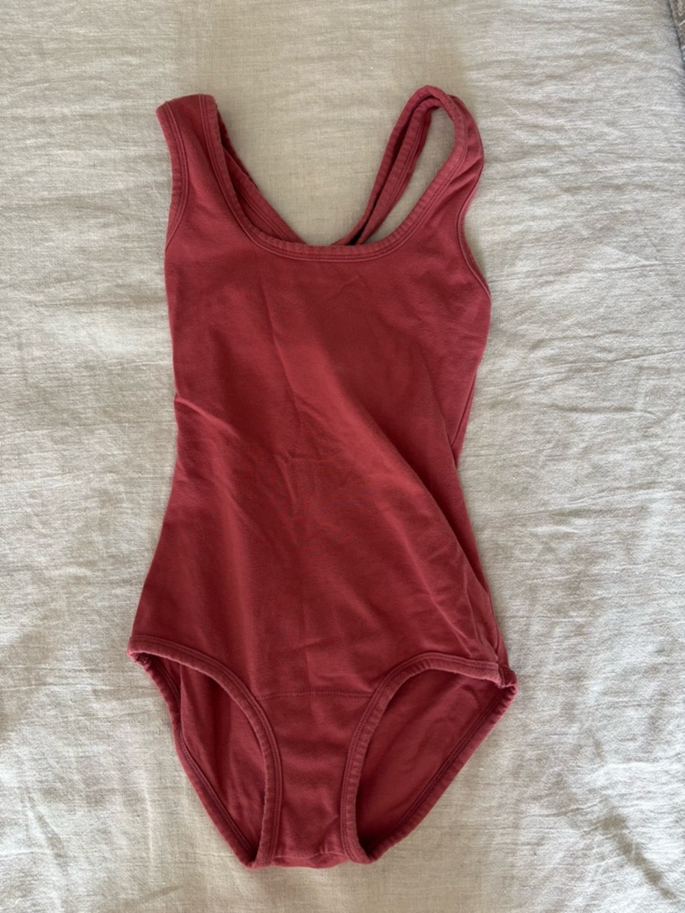 ARQ Ribbed Scoop-Neck Bodysuit in Rosewood